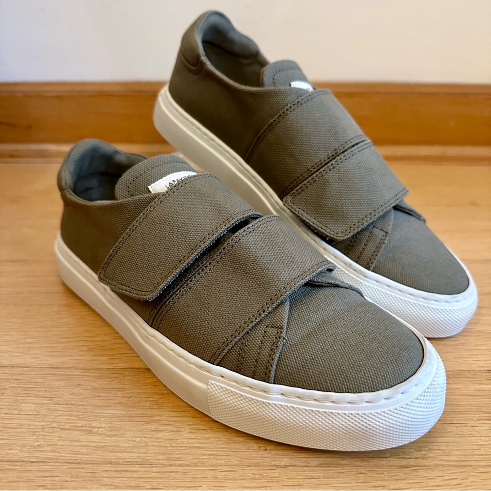 Lafayette 148 - Kallie Velcro Sneaker, Khaki